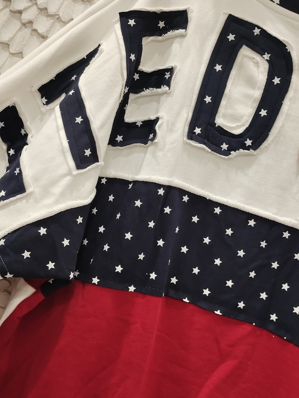 Stars & Stripes Zip Patchwork Hoodie - Picture 5 of 8